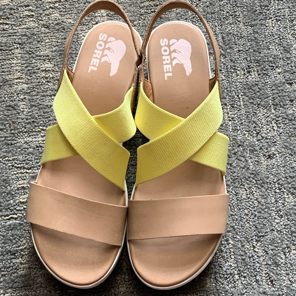 Sorel Platform Sandals EUC